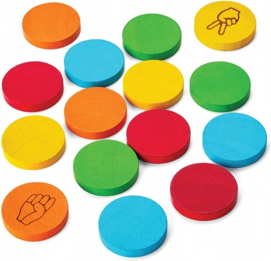 PlanToys mini vendespil sten, saks, papir