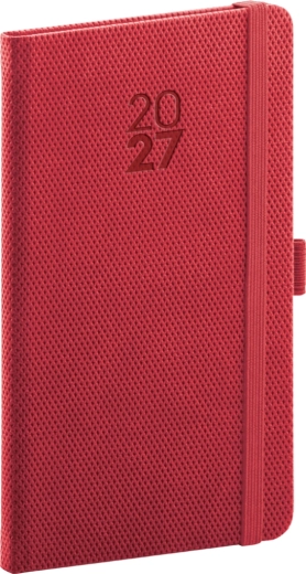 Notique lommeagenda Diamante 2027 rød 9 × 15,5 cm