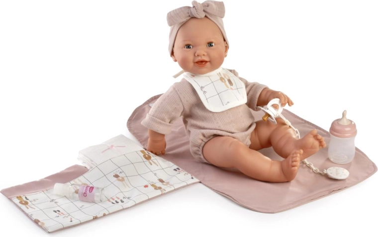 Realistisk babydukke i helkrop i vinyl