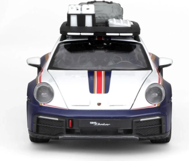 Metalmodelbil 1:24 Porsche 911 Dakar Roughroads blå