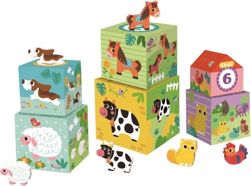 Klodser med dyr Gård fra 2Kids Toys