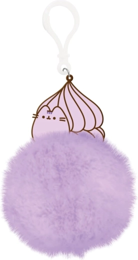 Pusheen pompom nøglering