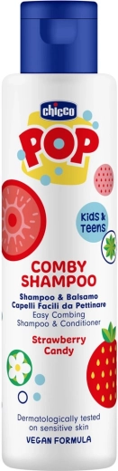 Chicco POP shampoo og balsam 2-i-1 jordbær 250 ml
