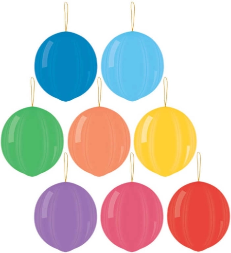 Gemar oppustelig punch ball-balloon pastel med elastik 45 cm - 1 stk.