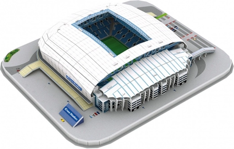 Detaljeret model af stadionet