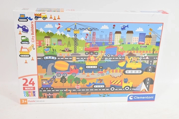 Clementoni maxi puslespil til børn City Builders 24 brikker