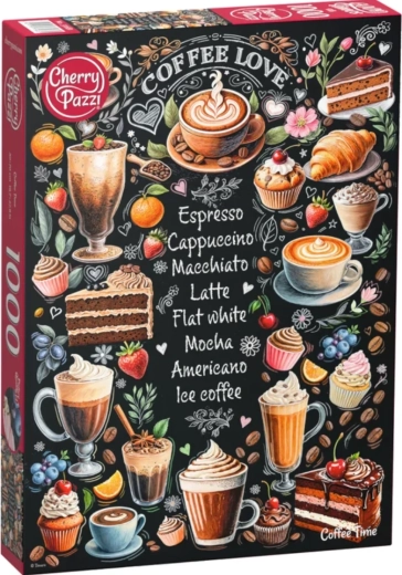 Cherry Pazzi Puslespil Tid til kaffe med 1000 brikker