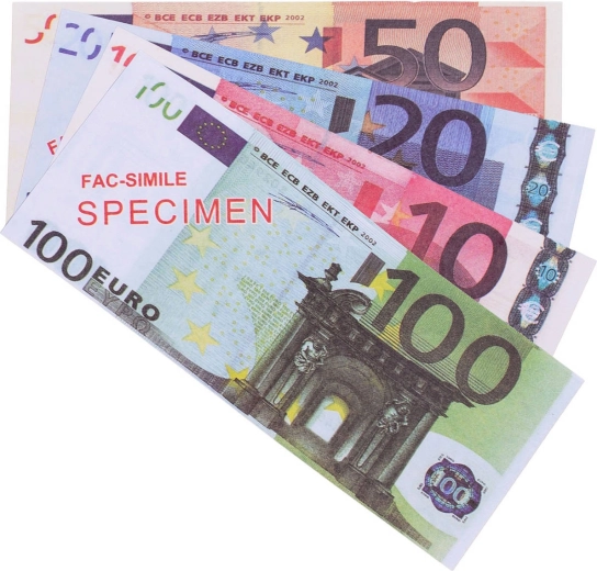 Eurosedler til butikleg