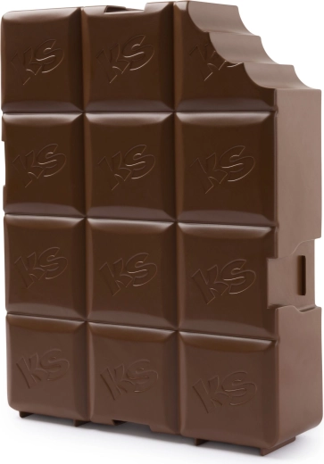 Praktisk boks i chokoladestil
