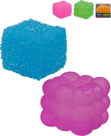 Mega squeeze antistressukkerterning med sugar-tekstur - 1 stk.