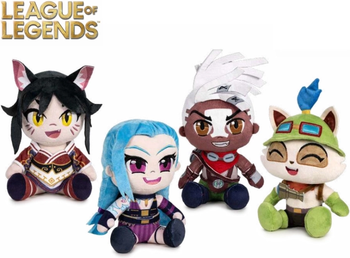 Plysfigurer League of Legends 24 cm – Ahri, Jinx, Teemo, Ekko