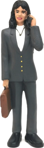 Figur forretningskvinde 13,2 cm - 1 stk.