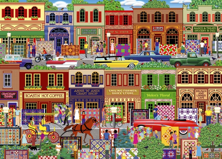 Alipson puslespil patchwork festival 1000 brikker