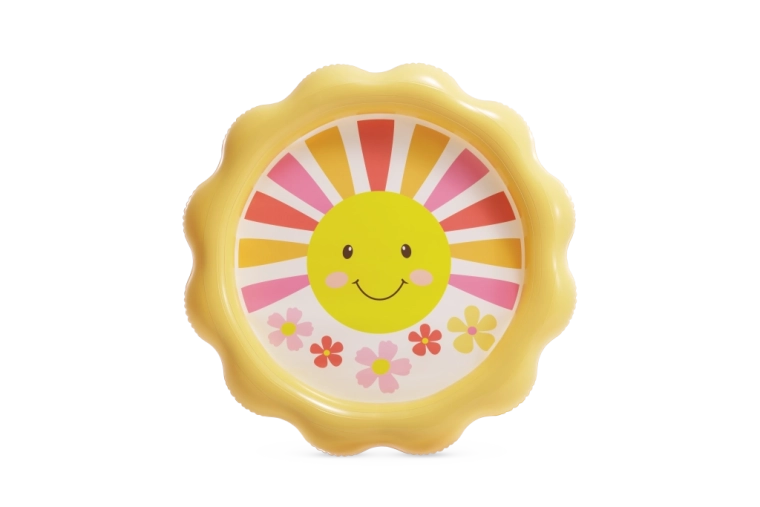 Glad design med sol, som børn elsker