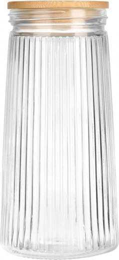 Holdbart borosilikatglas med elegant rillemønster