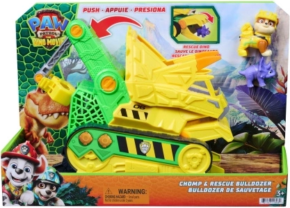 Paw Patrol-filmen Dino Rubble's bulldozer Chomp & Rescue med figurer