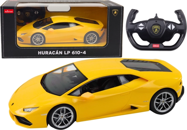 Rastar RC bil 1:14 Lamborghini Huracan gul