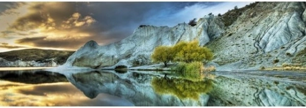 Panoramapuslespil Blå Sø 1000 brikker