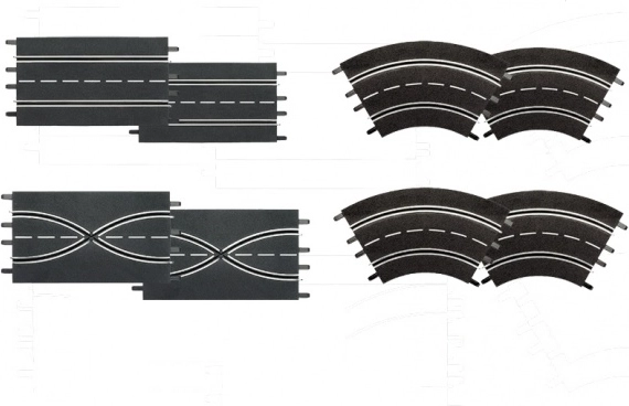 Udvidelsessæt til racerbane Evolution, Digital 132 og Digital 124 – længde 2,8 m