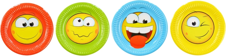 Minki papirtallerkener 18 cm, 8 stk.