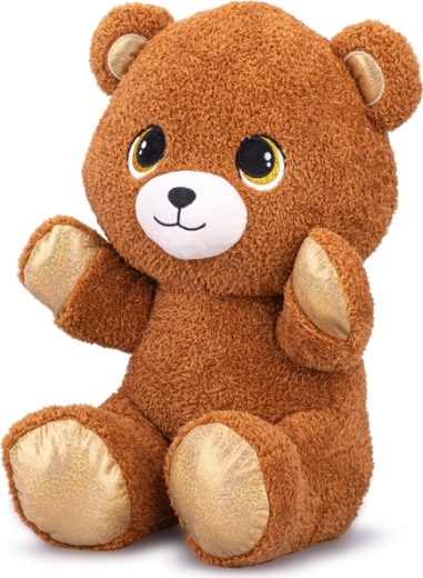 Plysset bamse 37 cm – beige