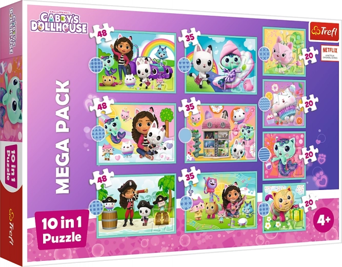 Trefl Puzzle Pro Børn Gabi Kattehuset 10 i 1