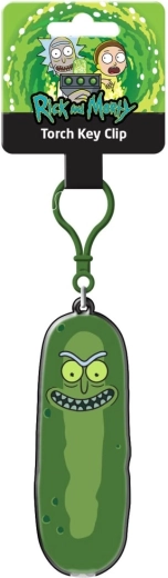 Nøglering med lommelygte Rick and Morty Pickle Rick