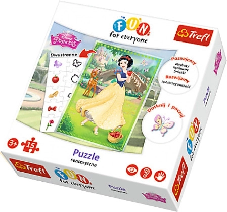 Sensorisk puslespil Snehvide – 15 brikker
