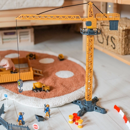 Tårnkran med rotation og funktionel krog