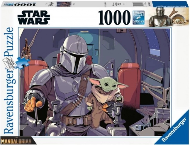 Ravensburger puslespil STAR WARS: THE MANDALORIAN 1000 brikker