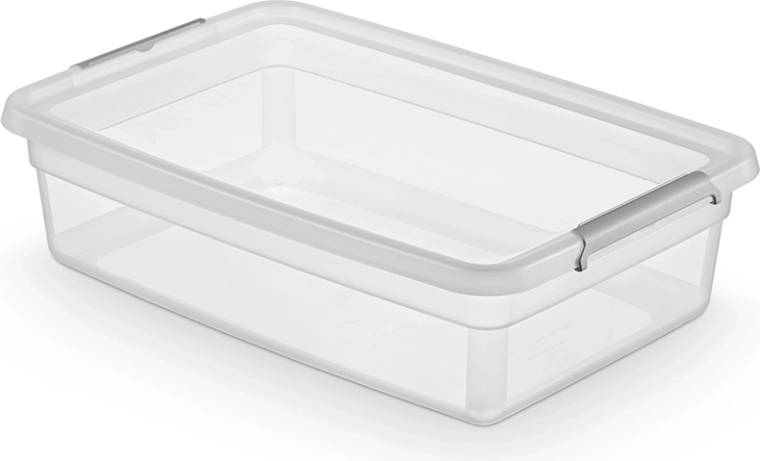 Basestore opbevaringsboks med låg og clips 29 l (58 × 39 × 16 cm)