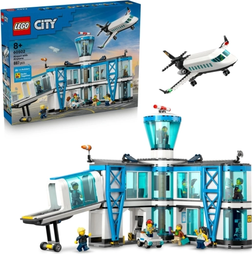 LEGO City lufthavn med fly