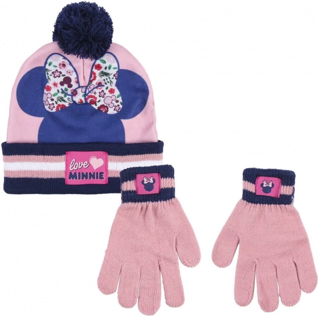 Sæt med hue + handsker Minnie
