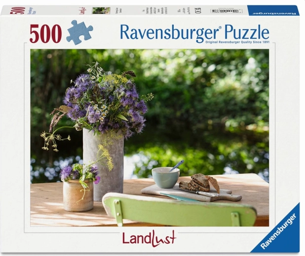 Ravensburger puslespil LandLust: Blomster på bordet (500 brikker)