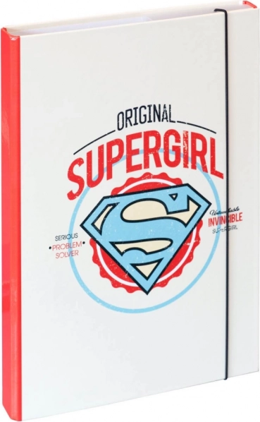 Mapper til skolehæfter A4 SUPERGIRL