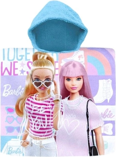 Børnebadekåbe med hætte Barbie