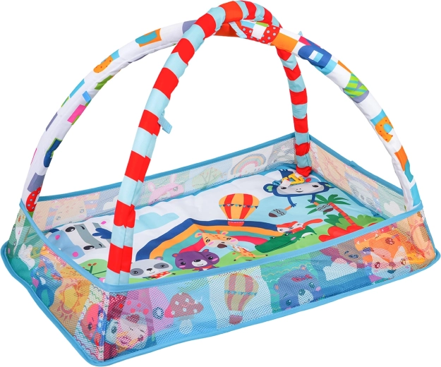 3 i 1: måtte, legetidshegn og tørt boldbassin