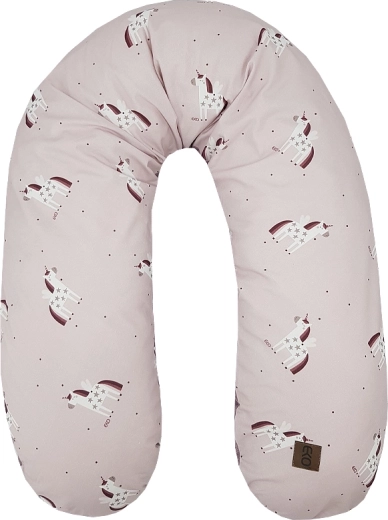 EKO velvet amme- og graviditetspude Unicorn 180 cm