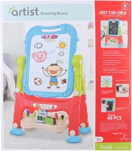 Stor tegnetavle med tilbehør