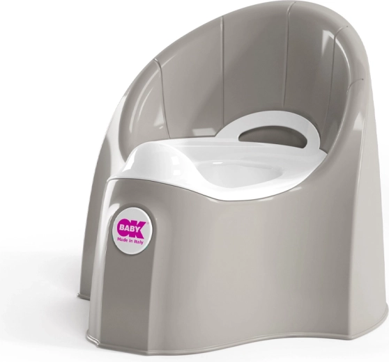 Ok Baby ergonomisk potte Pasha med udtagelig beholder, grå