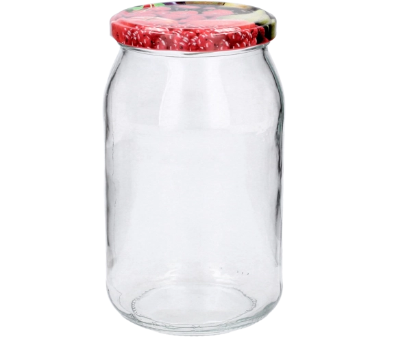 Glaskonservesglas 900 ml med låg 82 mm – sæt med 8 stk.