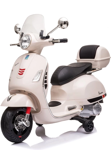 Chipolino elektrisk børnemotorcykel Vespa GTS hvid