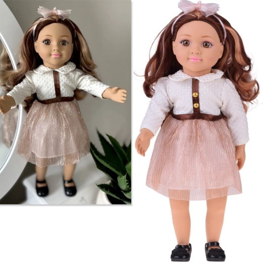 Dukke May May Girl 48 cm med melodi og blød krop