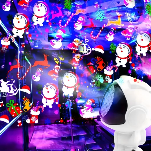 Juleprojektion med 16 motiver