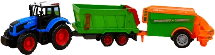 Traktor med landbrugsmaskiner
