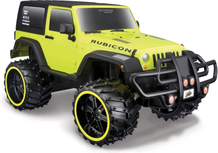Maisto RC Jeep Wrangler Rubicon off-road gul 1:16