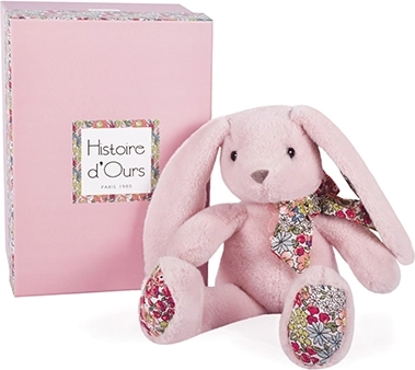 Plys rosa kanin 25 cm - Histoire d'Ours