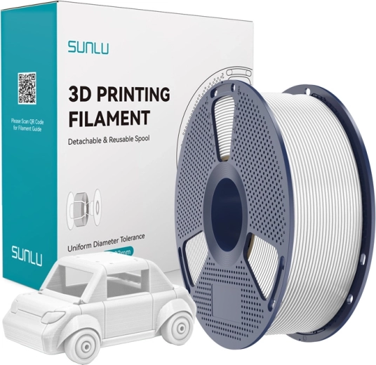 Filament Sunlu PETG hvid