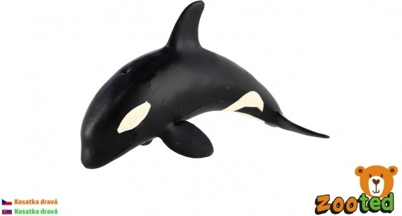 Plastiske spækhuggerfigur 12 cm