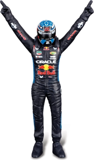 Kørerfigur Max Verstappen i mesterskabspositur